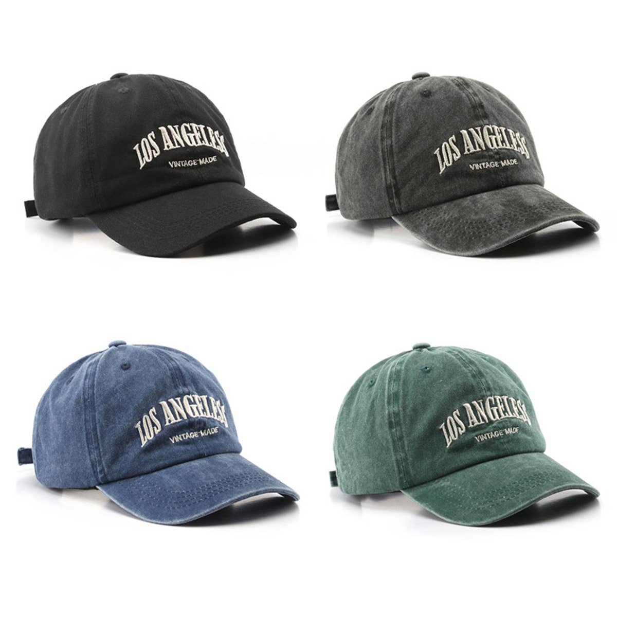 Washed Letter Embroidery Baseball Hat Sun Hat Cwah1261