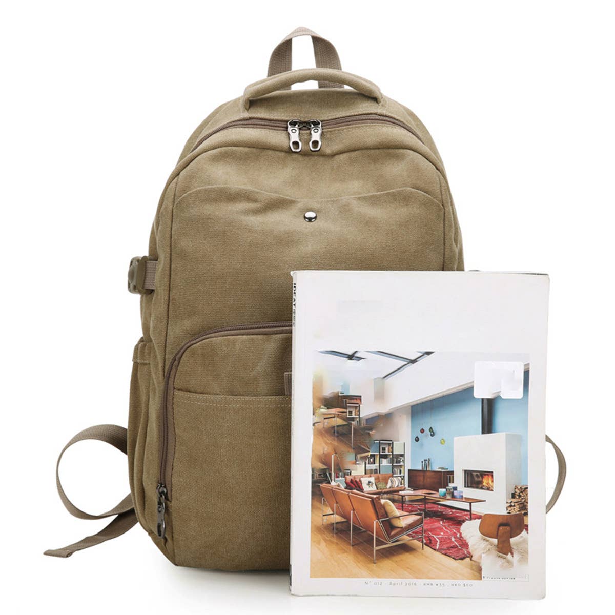 CASUAL VINTAGE BACK TO SCHOOL CANVAS BACKPACK_CWAB2205