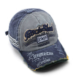 Vintage 1969 Distressed Embroidered Baseball Cap Cwah1259