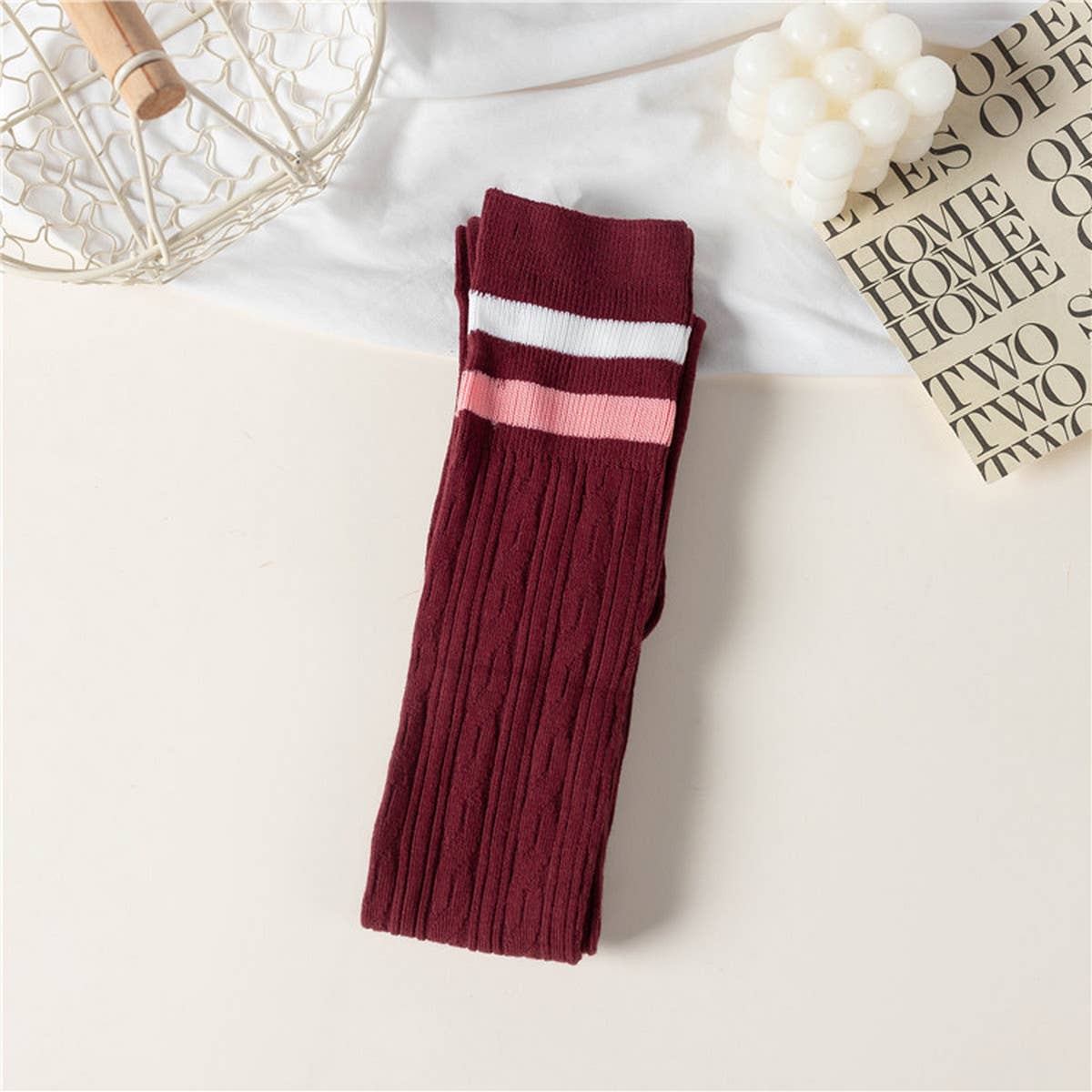 2024 NEW ALL MATCH STRIPED KNEE HIGH SOCKS_CWMS0654