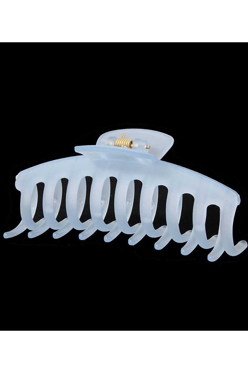 SUMMER JELLY HAIR CLAW AVOCADO GREEN MATTE CLIP_CWAHA0093