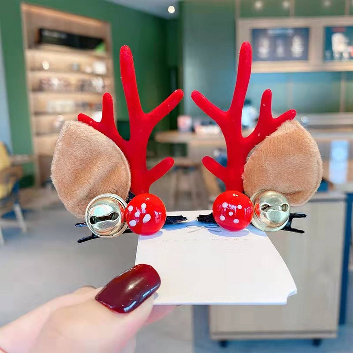 CHRISTMAS CUTE ELK HORN HAIRPIN HAIR ACCESSORIES_CWAHA3405