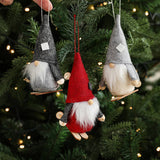 FABRIC SANTA RUDOLPH DOLL HOLIDAY DECORATION_CWMM9685