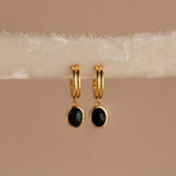 NATURAL STONE ECO FRIENDLY COLORFAST STUD EARRINGS_CWAJE5095