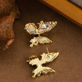 COLORFUL ABALONE BUTTERFLY EARRINGS_CWMM4296