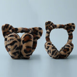 CUTE FOLDABLE LEOPARD PRINT EARMUFFS_CWMM1414