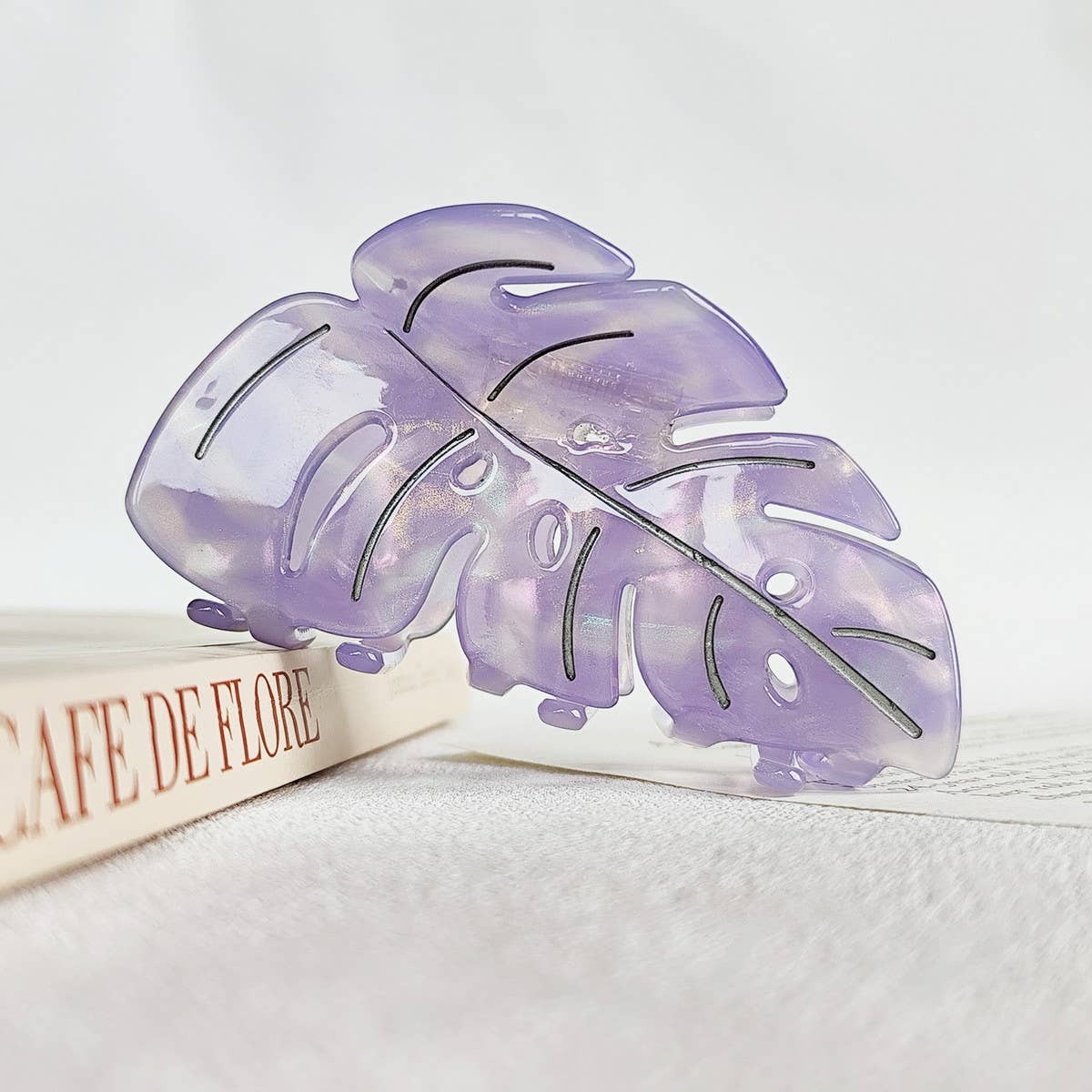 Autumn Leaf Acetate Hair Claw ? Elegant Updo Clip_Cwaha07253