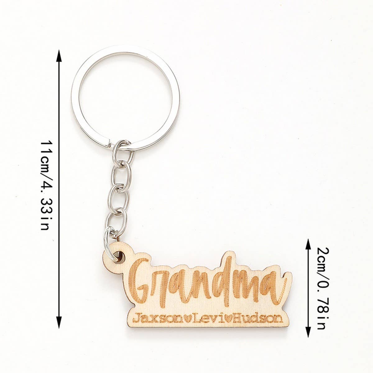 LASER ENGRAVED WOODEN KEYCHAIN_CWMM0567