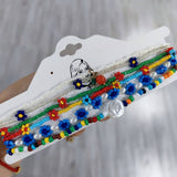 2024 NEW BLUE FLOWER PEARL RICE BEAD NECKLACE_CWAJE2445