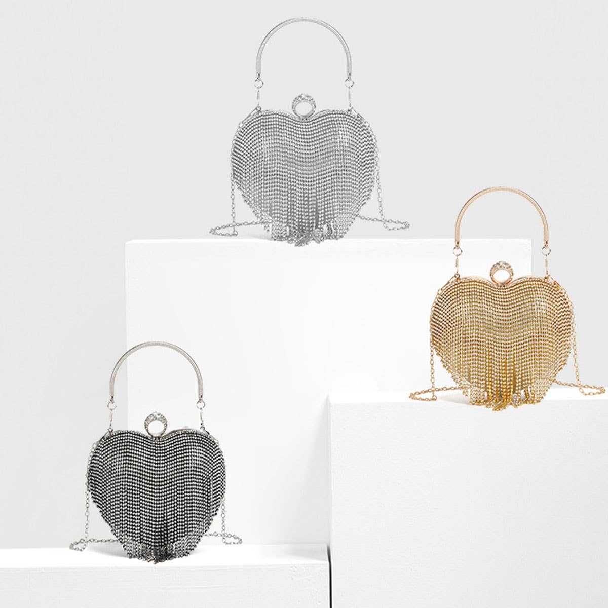 Heart-Shaped Top-Hand Rhinestone Evening Bag_Cwab3600