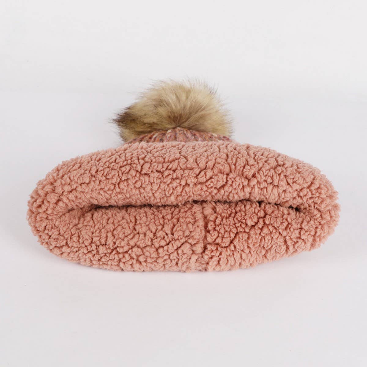 NEW WINTER OUTDOOR WARM PLUSH BALL KNITTED HAT_CWAH2452