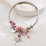 STYLISH SILVER BRACELET WITH BALLERINA BUTTERFLY_CWMM8573