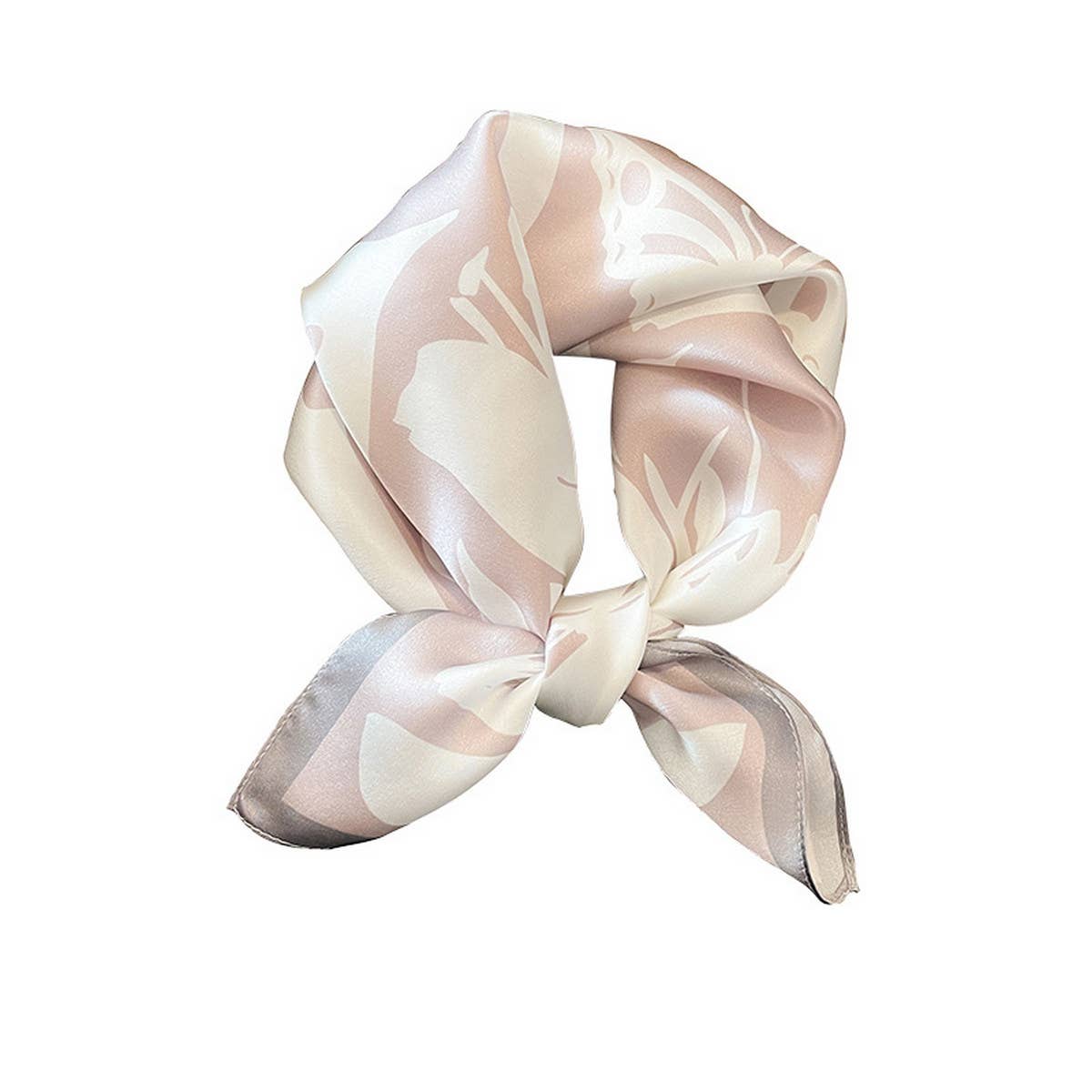 FLORAL SCARF FOR WOMEN ELEGANT GIFT SQUARE WRAP_CWASC0615