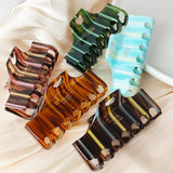 Striped Heart Acetate Claw Clip ? Summer_Cwaha07222
