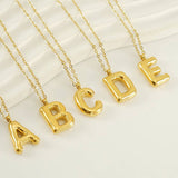 18K GOLD 26 LETTER PENDANT NECKLACE_CWAJE0676