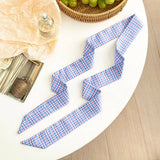 Striped Dot Skinny Scarf Hair Wrap Belt_Cwasc03018