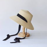 FASHIONABLE WINDPROOF VISOR STRAW HAT_CWAH3472