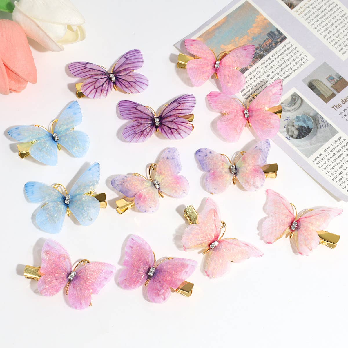 SWEET BUTTERFLY HAIRPIN FRESH BANGS ACCESSORIES_CWAHA2206