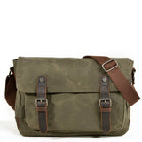 MENS WATERPROOF WAXED CANVAS SATCHEL BAG_CWAB5560