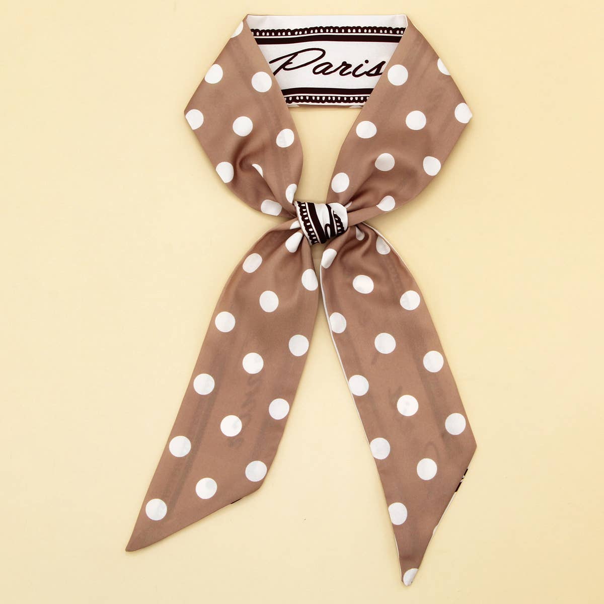 SILKY BOWKNOT SCARF WITH FLORAL LETTER DESIGN_CWASC0087