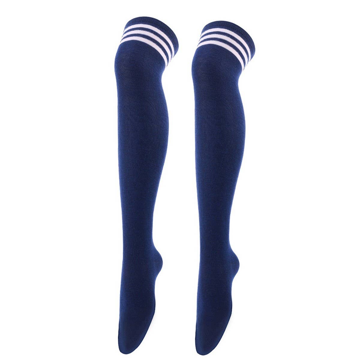 Cwmm10069_Women Three-Stripe Knee-High Socks