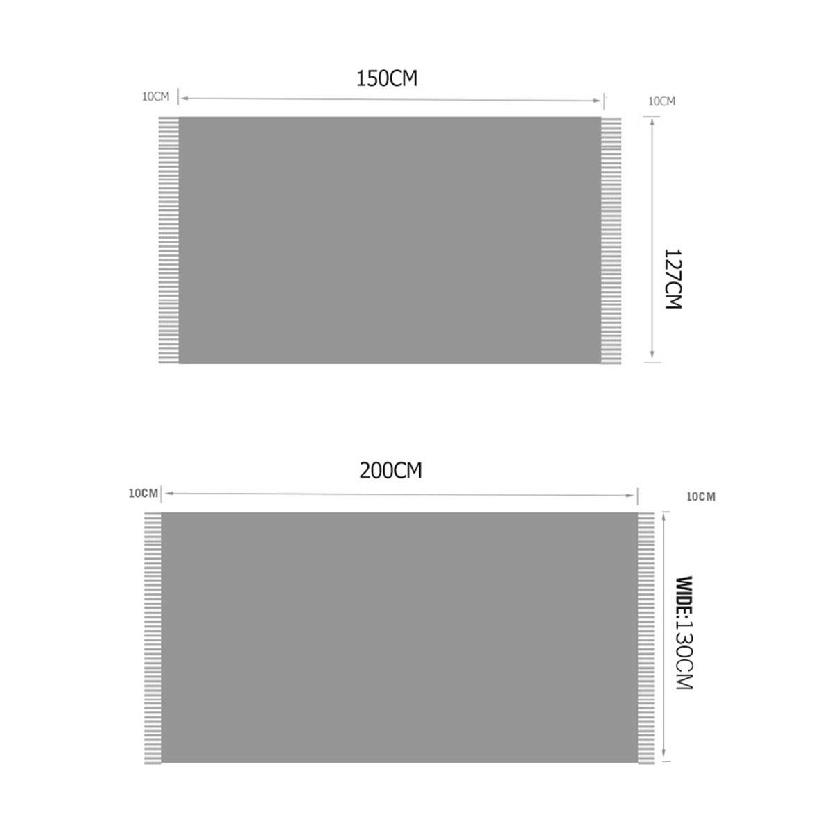 KNITTED SOFT BLANKET WITH TASSELS_CWMM0206