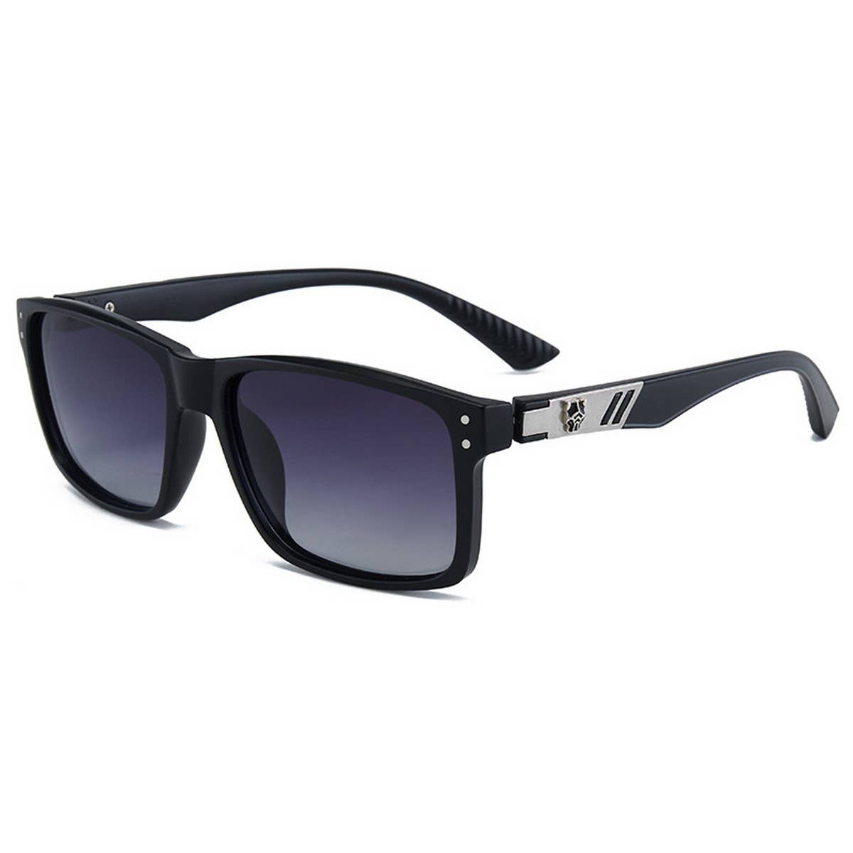 Trendy Hd Polarized Rivet Square Sunglasses_Cwasg1192