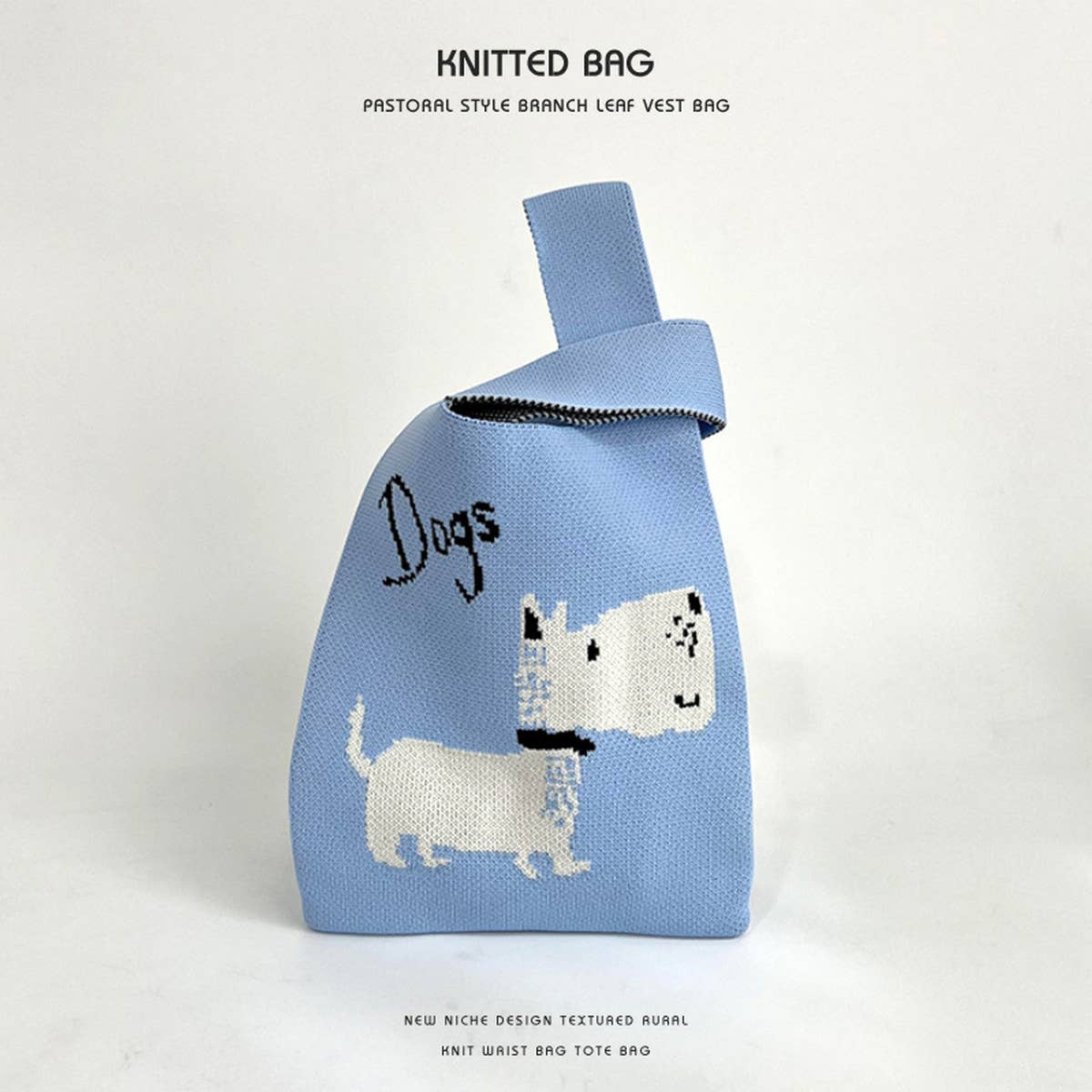 Cartoon Animal Series Knitted Handbag_Cwab2372