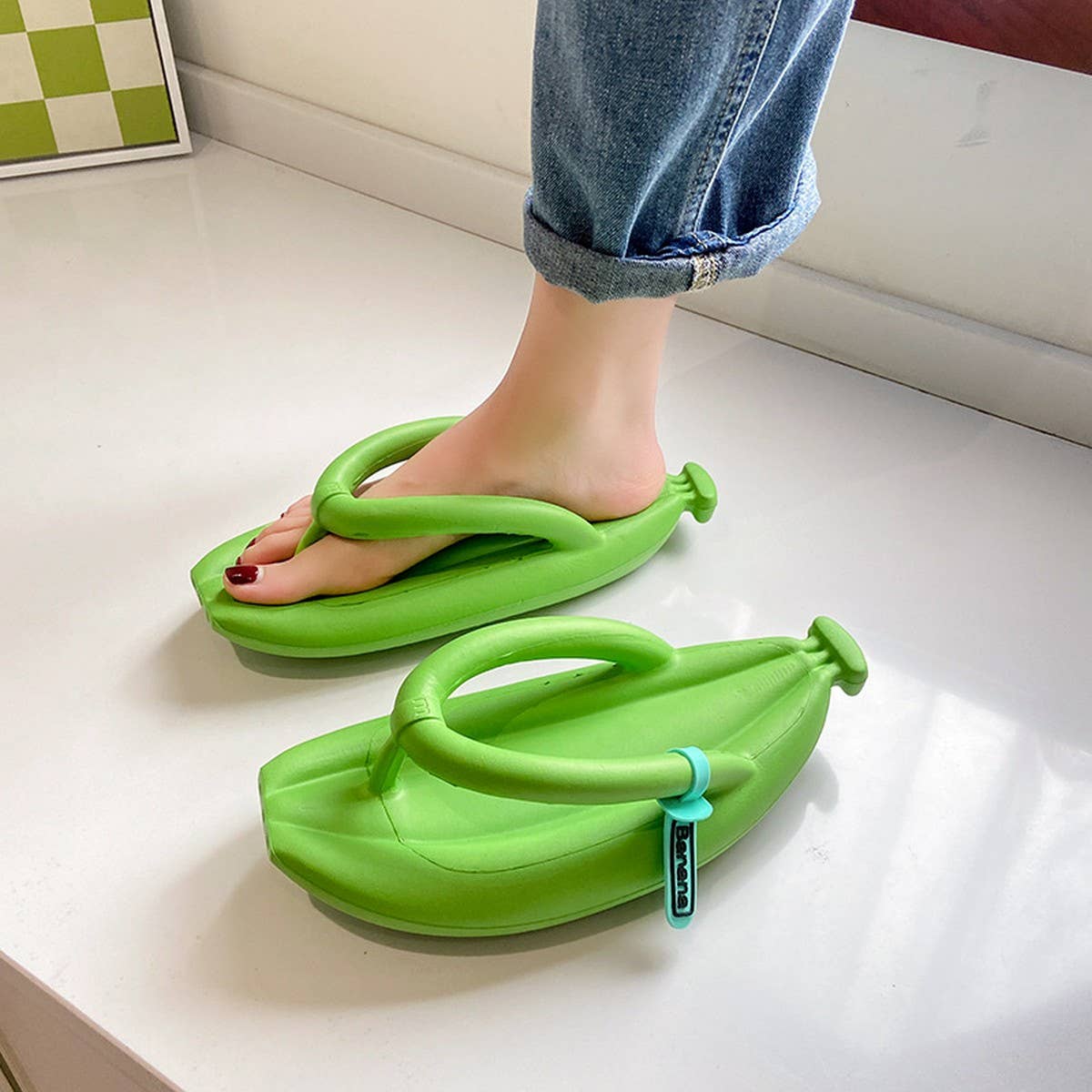 EVA NEW BANANA FLIP FLOPS SOFT AND COMFORTABLE_CWSHS0681