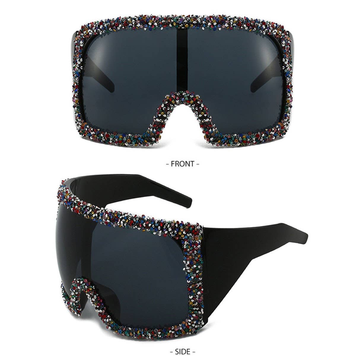 LARGE FRAME MASK LUXURY RHINESTONE SUNGLASSES_CWASG0858