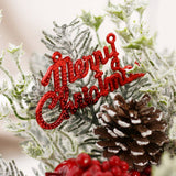 MINI CHRISTMAS TREE WITH RED BERRIES PINECONES_CWMM9895