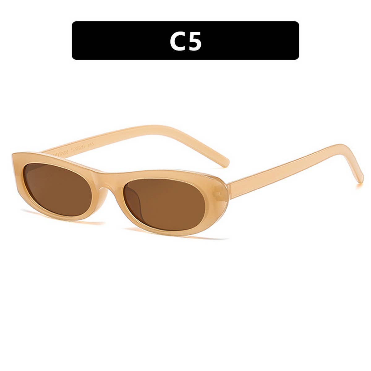 Women Narrow Frame Retro Oval Sunglasses_Cwasg0331