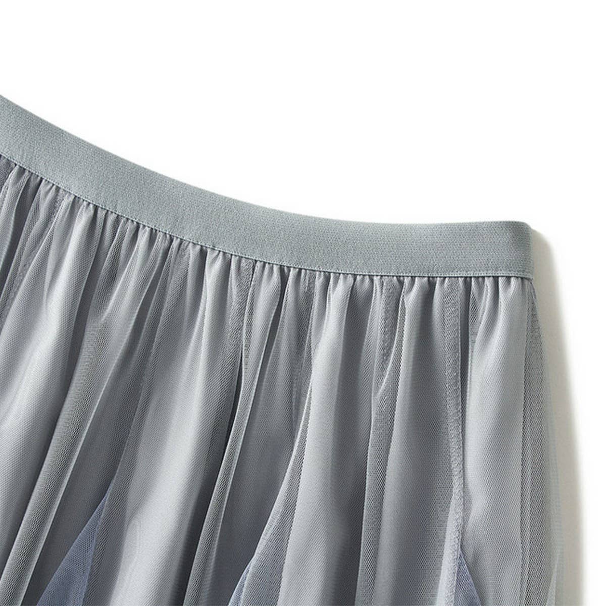 LAYERED OMBRE TULLE FLARED MAXI SKIRT_CWBMS0400