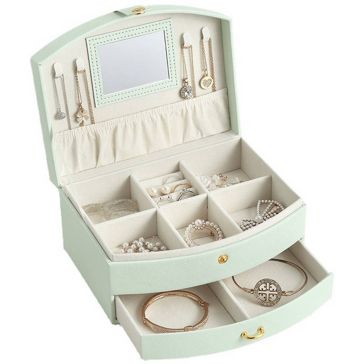 LARGE CAPACITY FLIP TOP JEWELRY STORAGE BOX_CWAJE1535