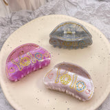 HAIR CLAW CLIP WITH YOLO LETTERS AND RHINESTONES_CWASC1604