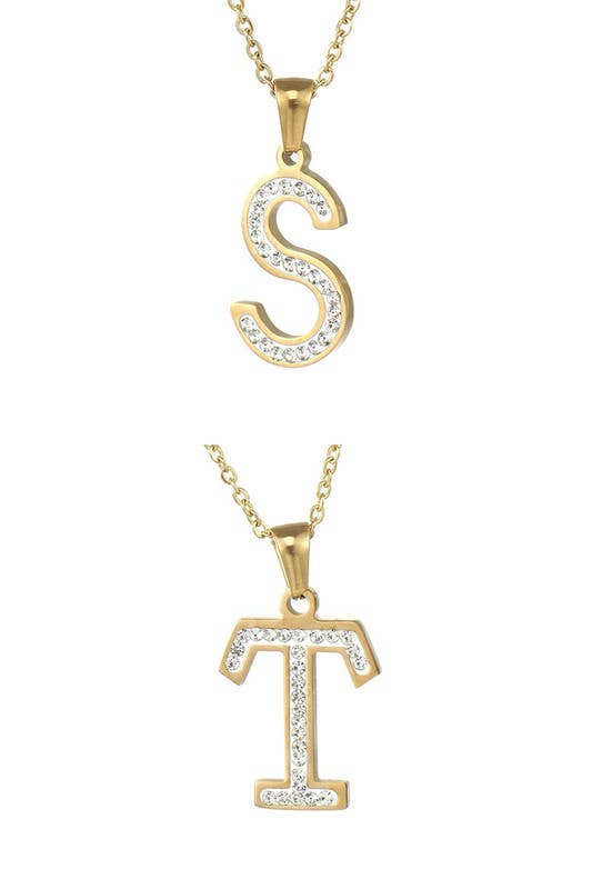 FASHION ALPHABET PENDANT CHARM NECKLACE_CWAJE219