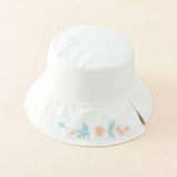 REVERSIBLE EMBROIDERED FLOWER BUCKET HAT_CWAH1411