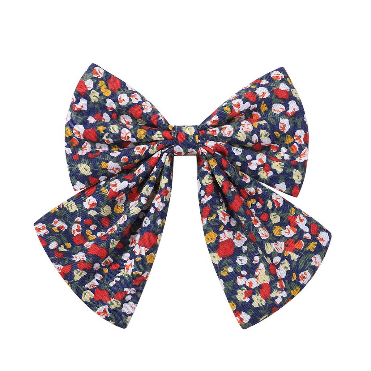 CHILDRENS SIMPLE FLORAL BOW HAIRPIN_CWAHA2366