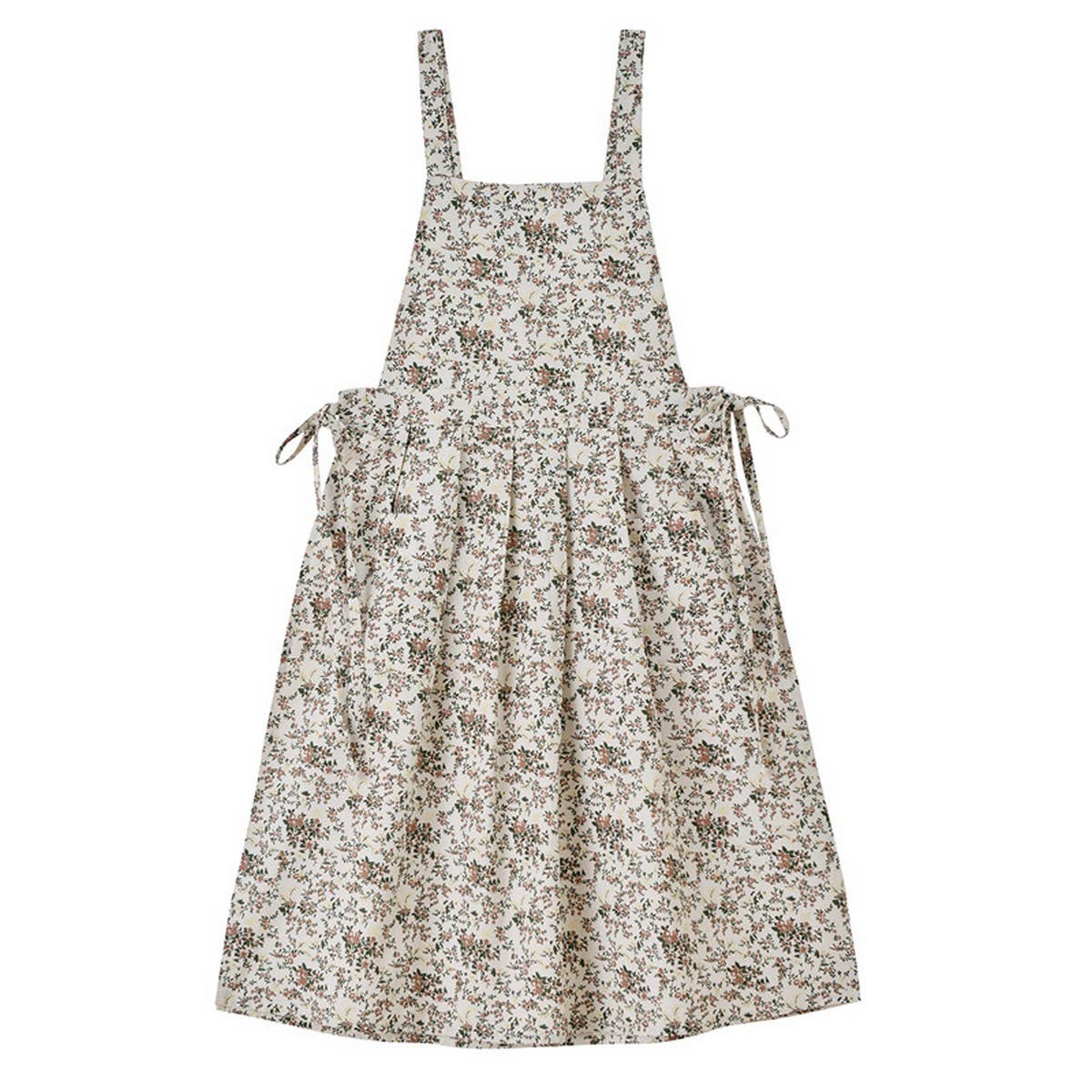 COTTON FLORAL PRINT APRONS WITH POCKETS VINTAGE_CWMM3292