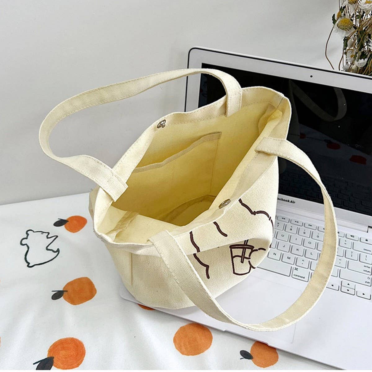 CUTE CARTOON RABBIT MINI TOTE BAG_CWAB1713