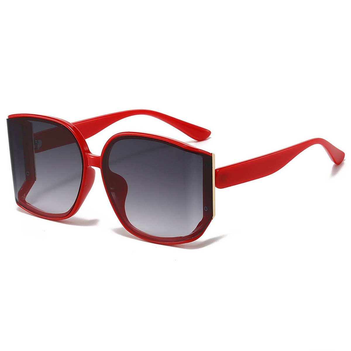 ANTI UV LARGE FRAME POLYGONAL CURVED SUNGLASSES_CWASG0392
