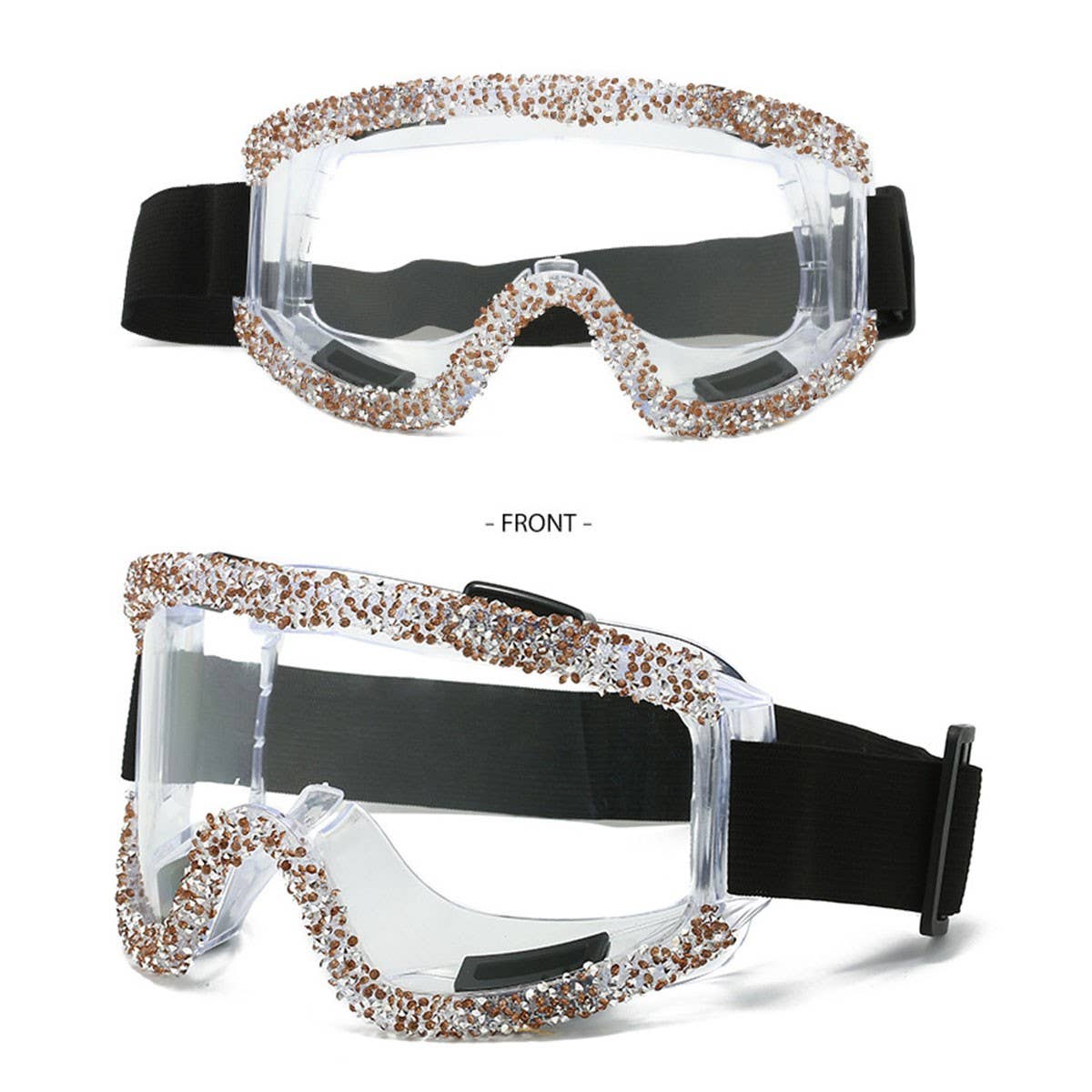 RHINESTONE ANTI SAND AND DUST CYCLING GLASSES_CWASG0859
