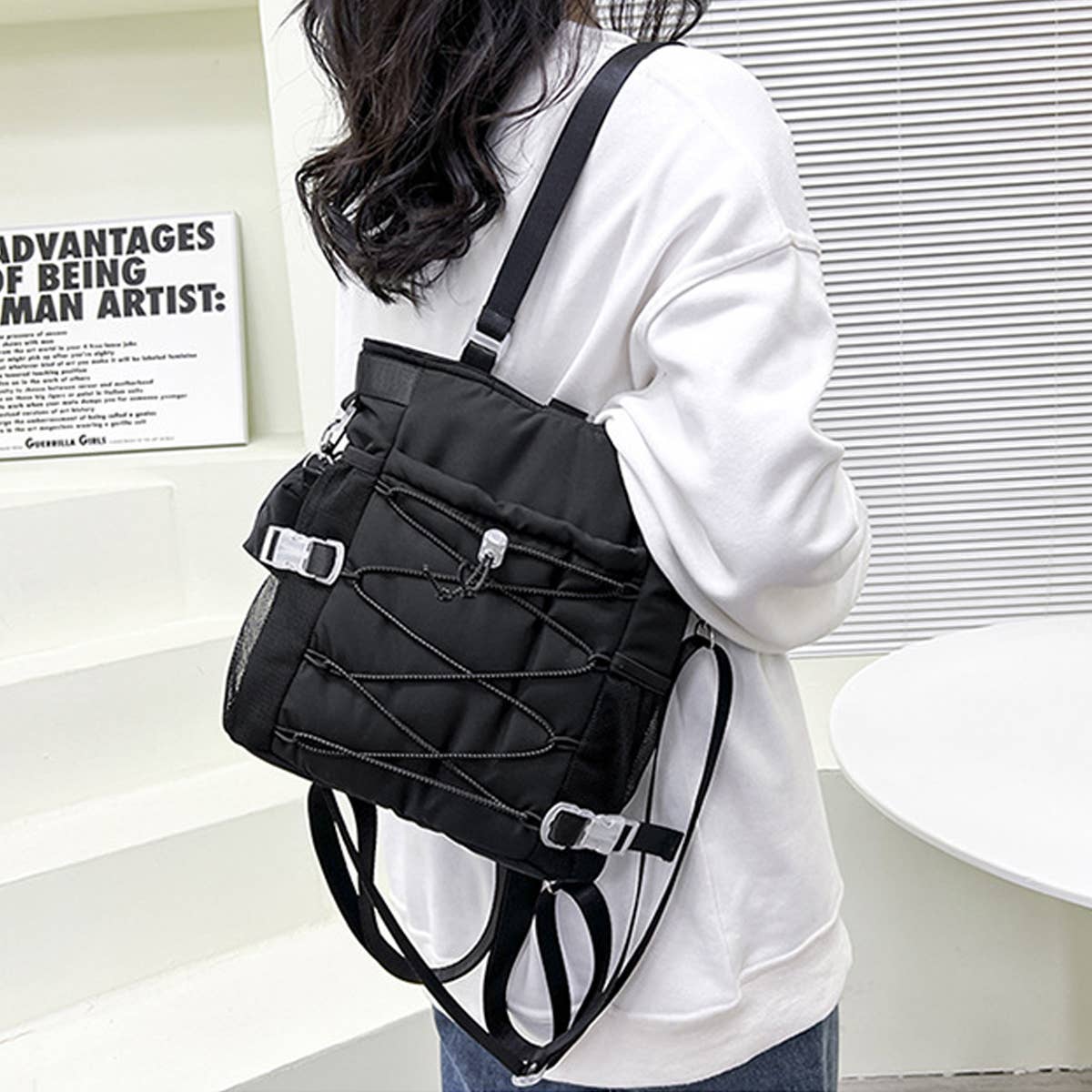 New Drawstring Backpack Shoulder Bag_Cwab1752