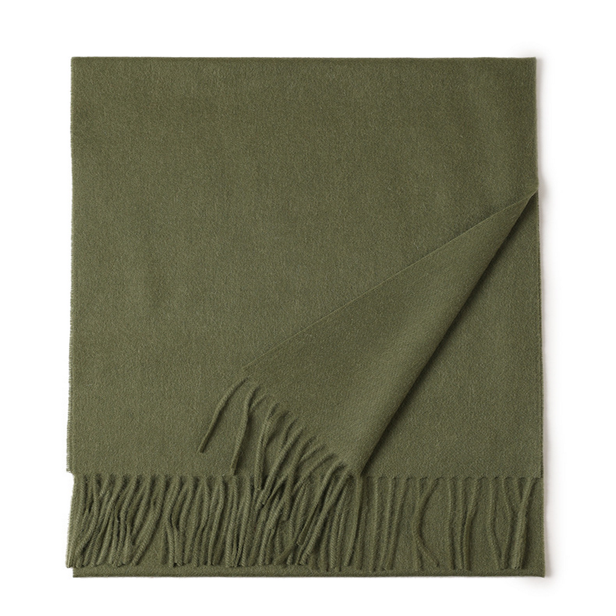 Unisex Wool Scarf Soft Solid Color With Tassels_Cwasc2707