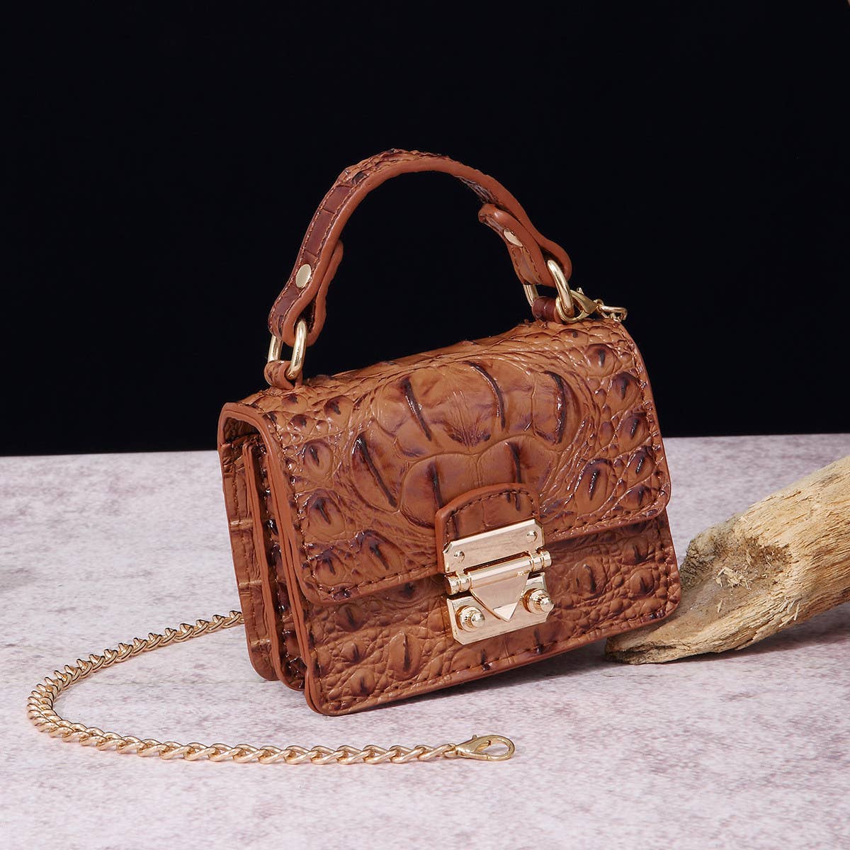 FASHION MULTICOLOR CROCODILE CROSSBODY BAG_CWAB2597