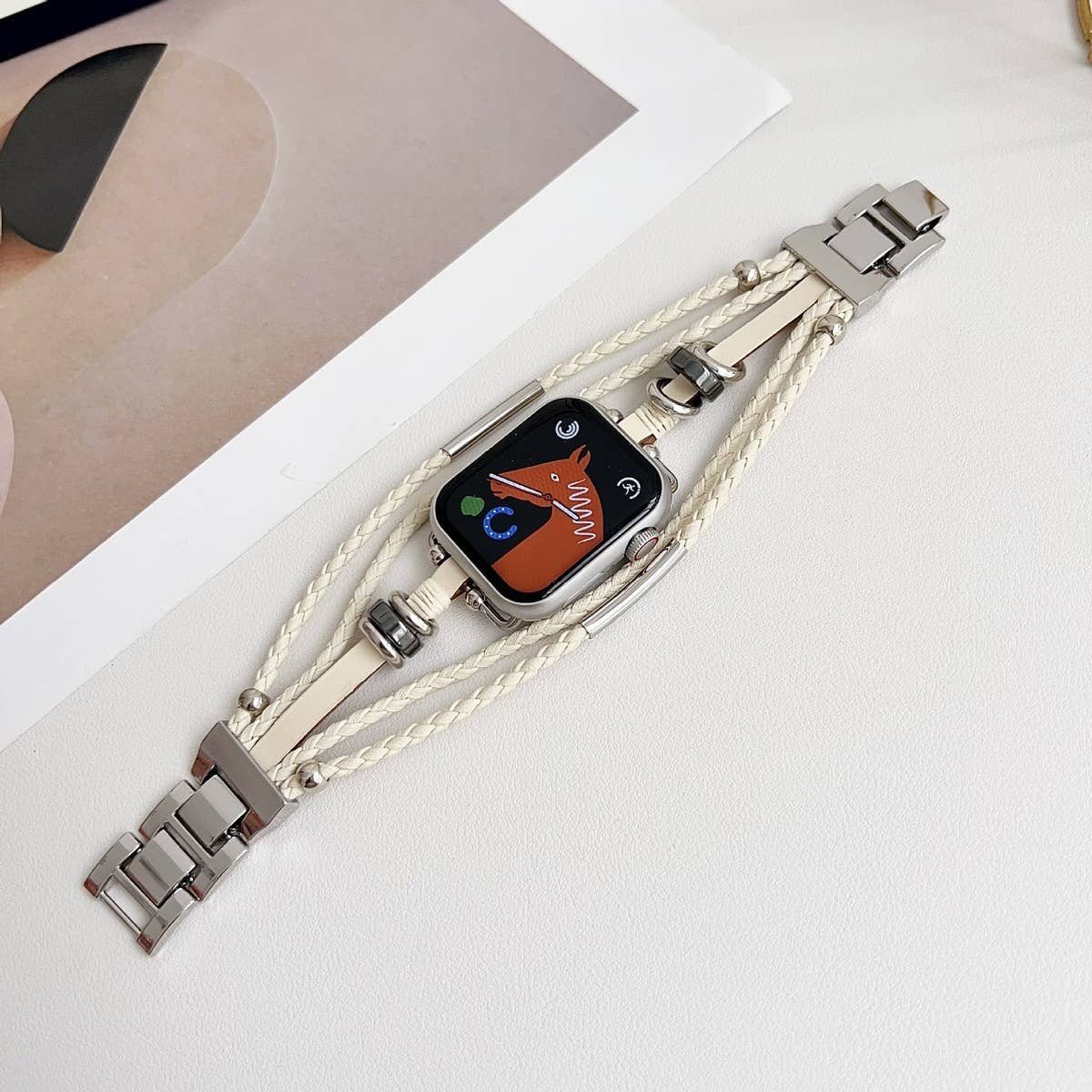 Bohemian Style Iwatch9 Genuine Leatherven Strap_Cwww0067