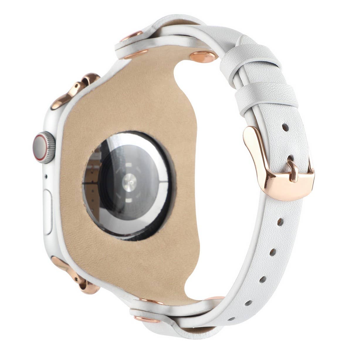 APPLE WATCH9 1 RIVET LEATHER STRAP_CWWW0044