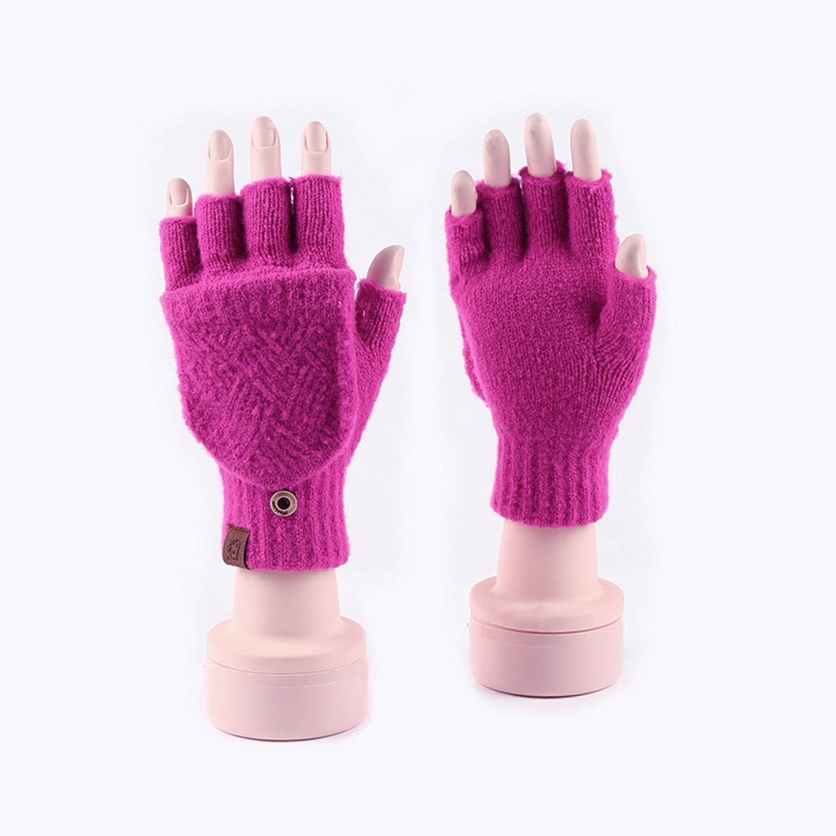 Winter Cold Protection Warm Half Finger Gloves_Cwmm2884