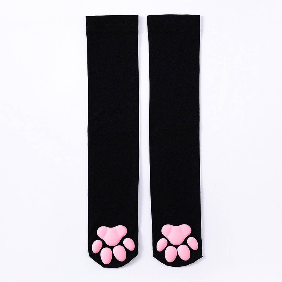CAT PAW PRINT FAUX KNEE HIGH SOCKS_CWMS0865