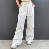 Trendy Low Waist Casual Wide-Leg Cargo Pants